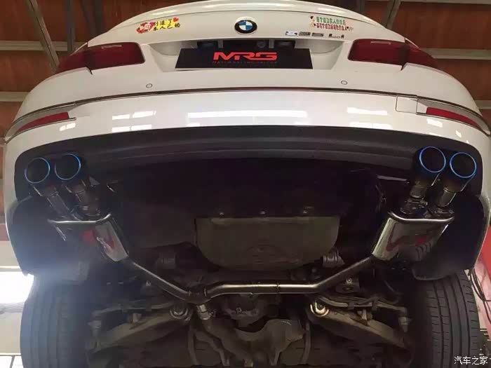 【图】帮朋友出个MRG排气和MT前杠_宝马5系