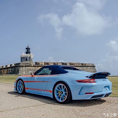 保时捷911 speedster(555号车),蓝色的魅力.