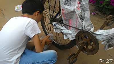 翻新老爷车节目: 93年捷马山地车,爷三弄了半天