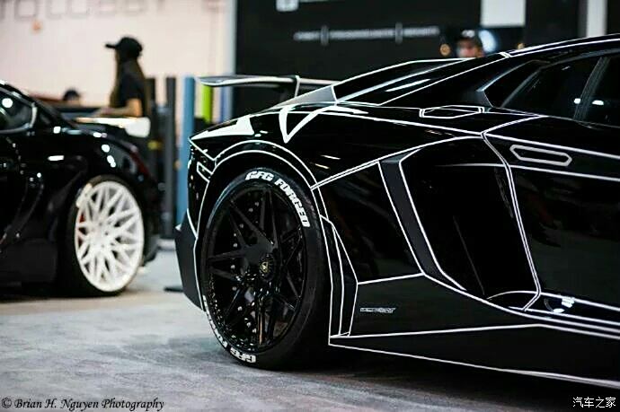 【图】大黑牛black tron lamborghini aven_摄影论坛_汽车之家论坛