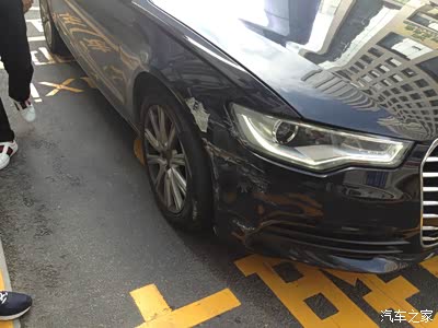 天河珠江东路奥迪A6跨实线刮擦我的GS4,各位