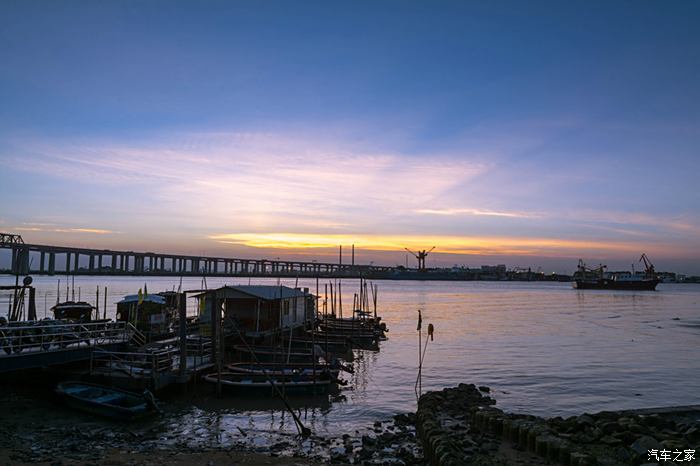 风景蓝色沙田港