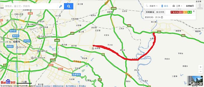 成南高速淮口-成都段 避堵最佳线路