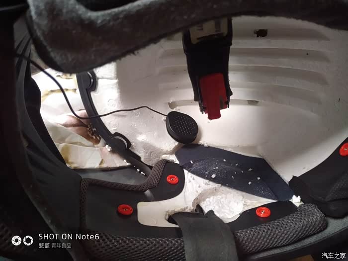 【图】给头盔装个蓝牙耳机,心好痛好痛