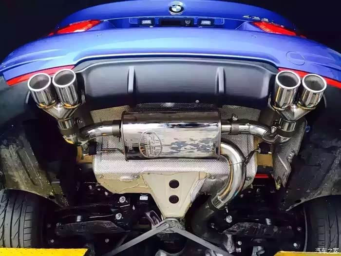 【图】宝马420i 升级RES 双边四出排气_宝马