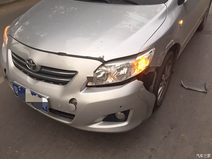 【图】卡罗拉撞到爆杠,保险不赔前雷达,怎么解