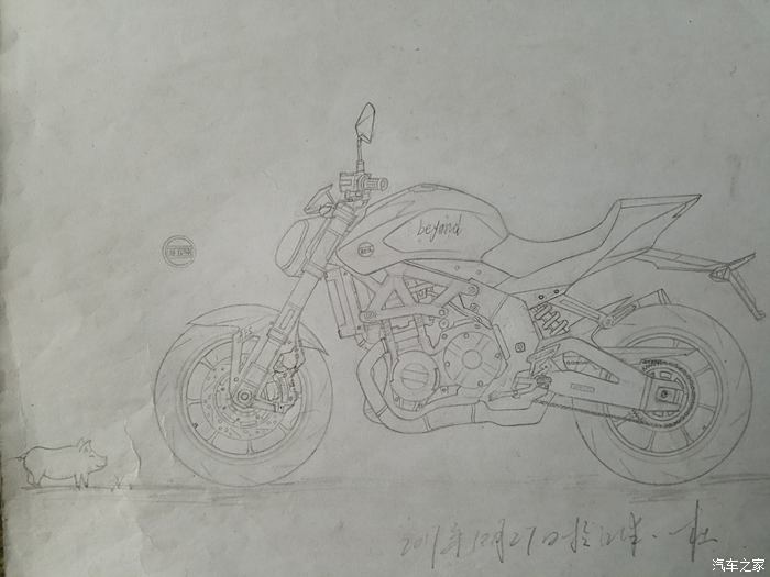 【吉手绘】礼轻情意重,送机车手绘honda cb1100rs