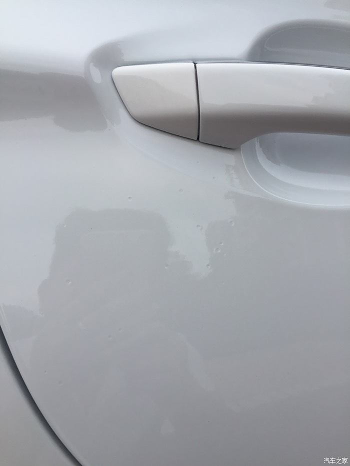 【图】上次车门凹陷喷漆修复,怎么漆喷成这个