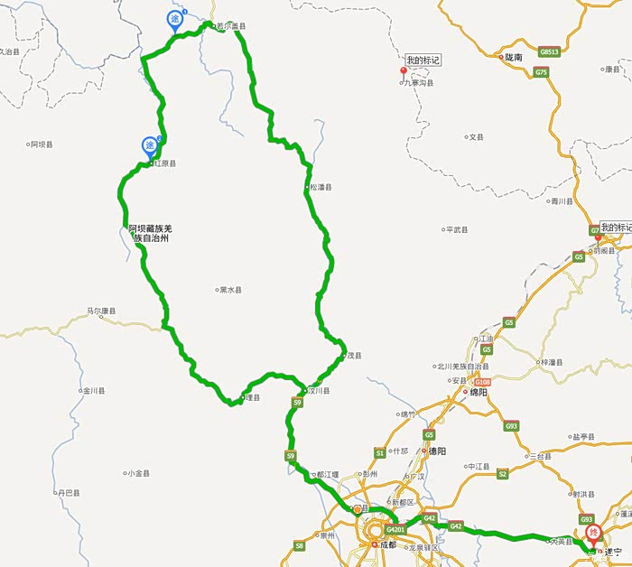 【图】成都到若尔盖草原三日游,路线规划求指