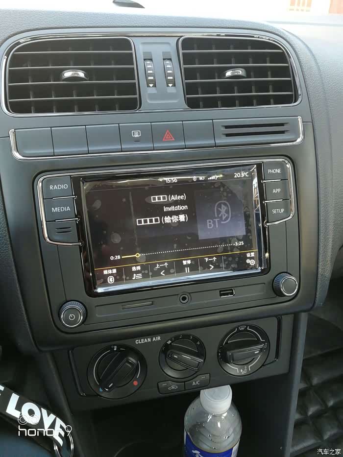 【图】16款POLO1.4自动风尚改装德赛西威187B完成。。_POLO论坛_汽车之家论坛