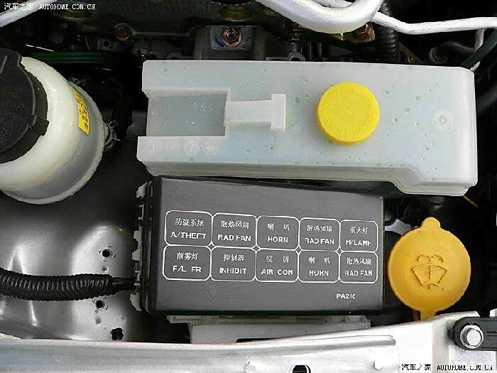 日产阳光燃油泵保险丝 阳光保险盒图解