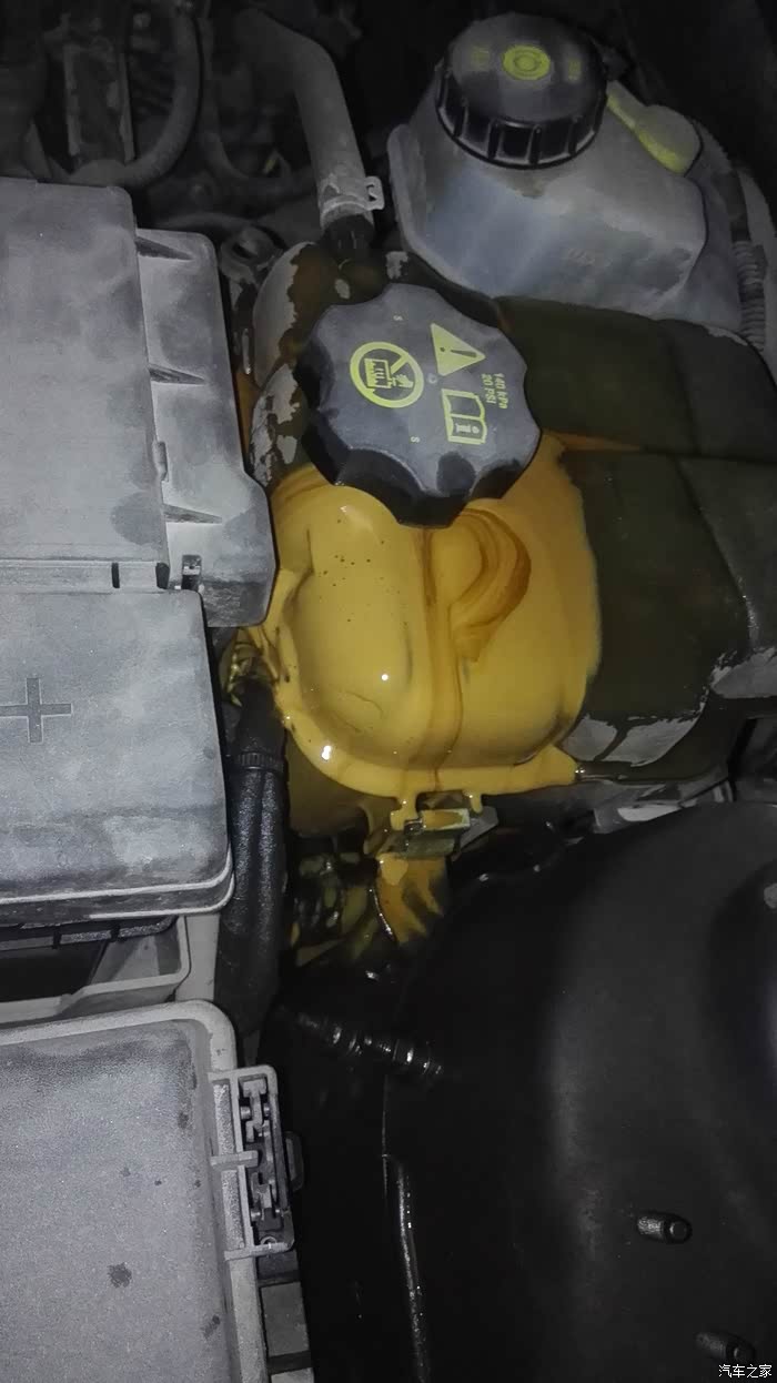 【图】杯具啊。机油没了。机油灯没亮。冷却壶