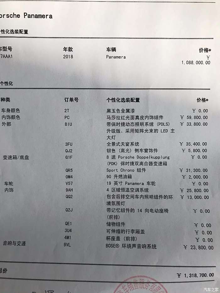 运动与商务最完美的结合 2018款保时捷.帕拉梅拉3.0t作业