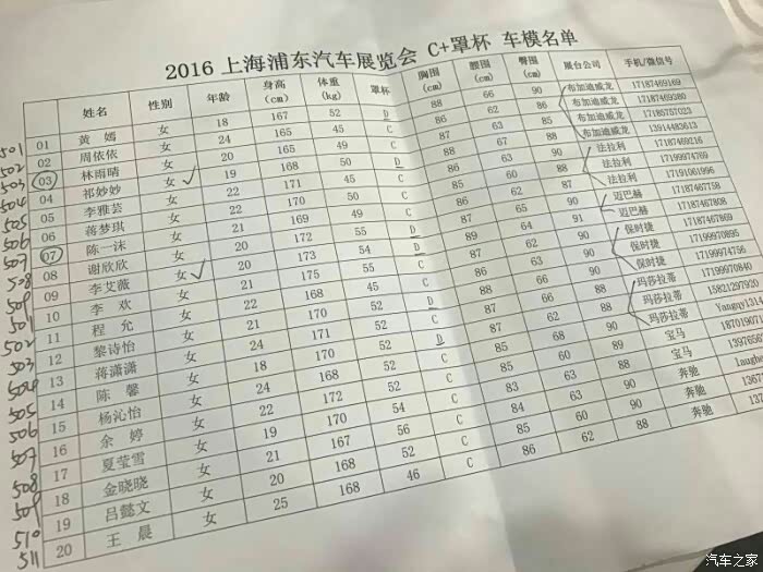 【图】2016上海浦东国际汽车展览会模特名单