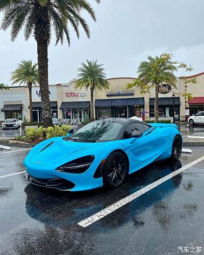 帅气的蓝色迈凯伦mclaren 720s