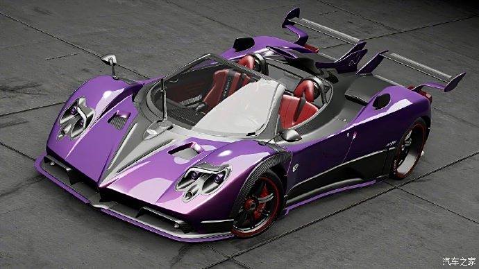 帕加尼pagani zonda 760 紫色战车一枚.