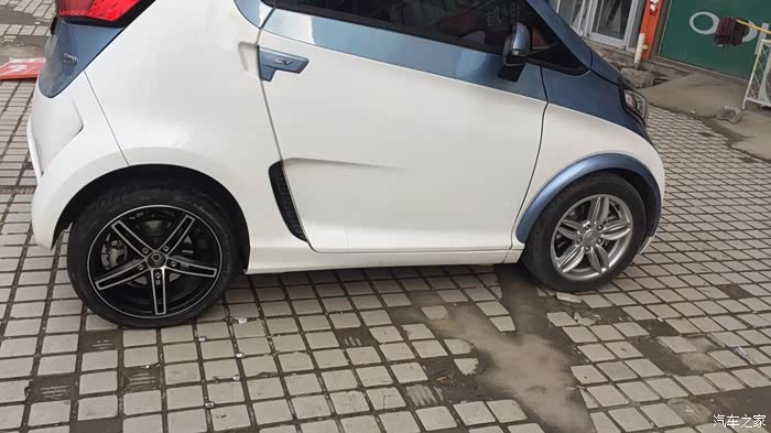 【图】众泰E200更换16存轮毂205轮胎_众泰E