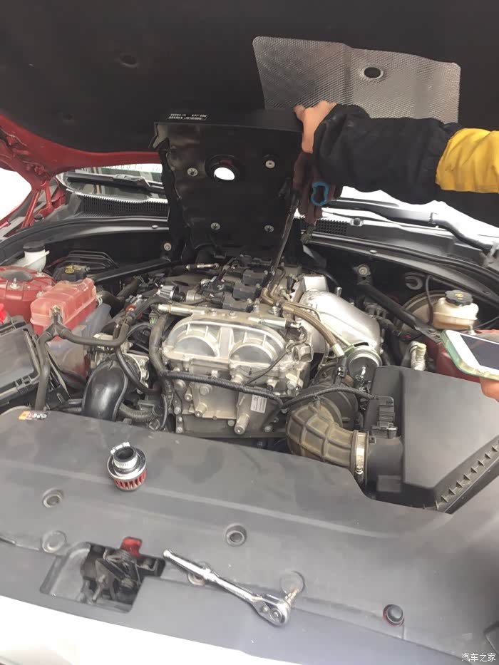【图】求助,25T更换进气后亮灯怠速抖动_凯迪