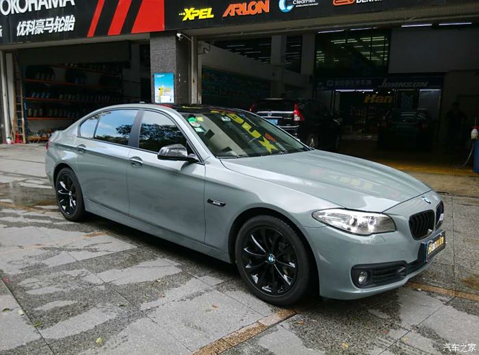 【图】BMW伍贰伍---巴西棕变身水泥灰_宝马5