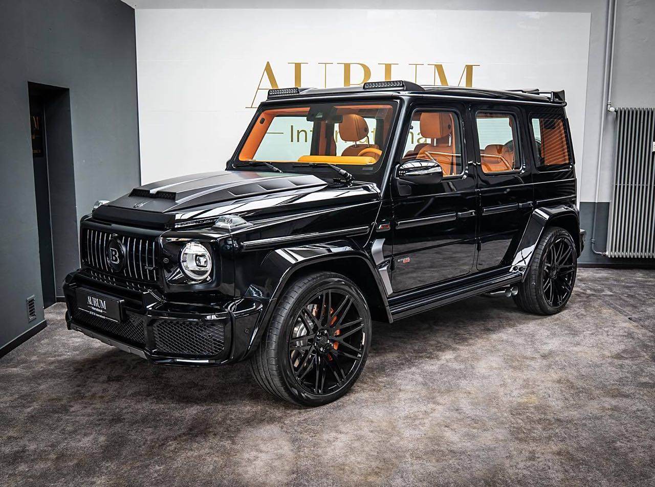 brabus g800 大面积的碳纤维和真皮内饰挺豪