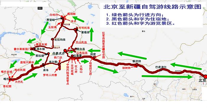 连接河北,山西,内蒙古,甘肃,新疆五省一市直达乌鲁木齐的高速公路