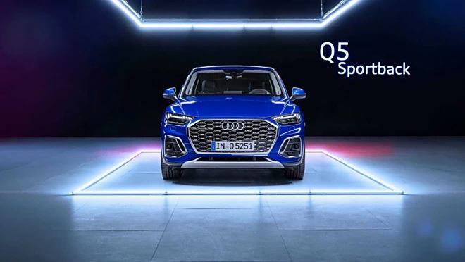 图 奥迪q5l sportback在2020北京车展上进行了首发