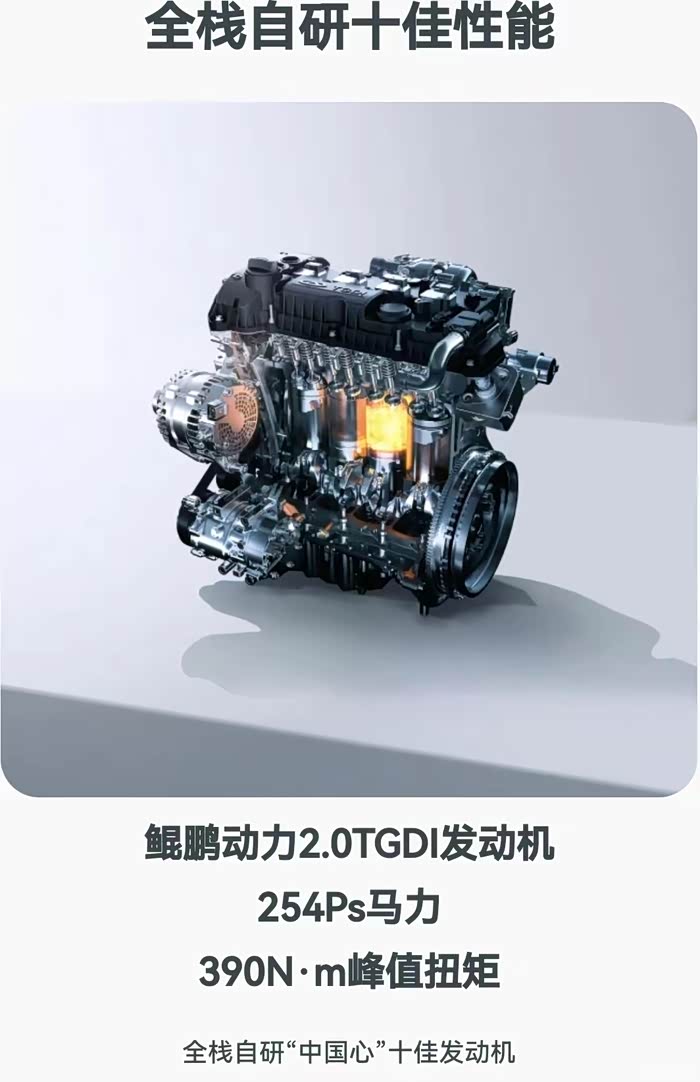 ，同时兼顾低风阻系数对能耗的优化。二、鲲鹏动力与全场景智控相得益彰