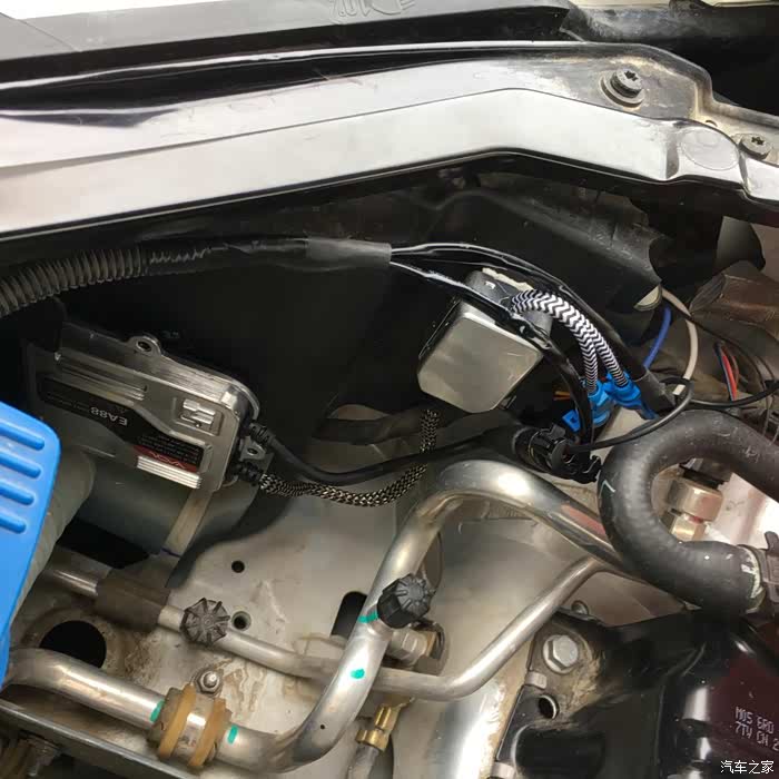 【图】更换新桑塔纳远近一体透镜氙气大灯。