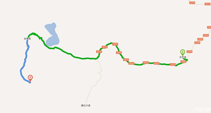 定日——吉隆县——吉隆镇 国道318,省道214
