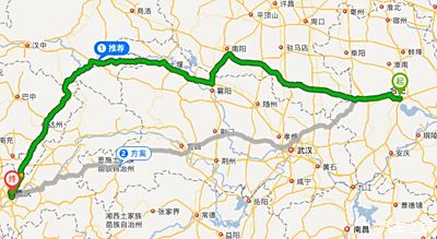 春节开车 合肥-重庆路线 为什么百度地图给出的