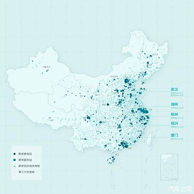 蔚来全国补能网络显示 换电站441座了.