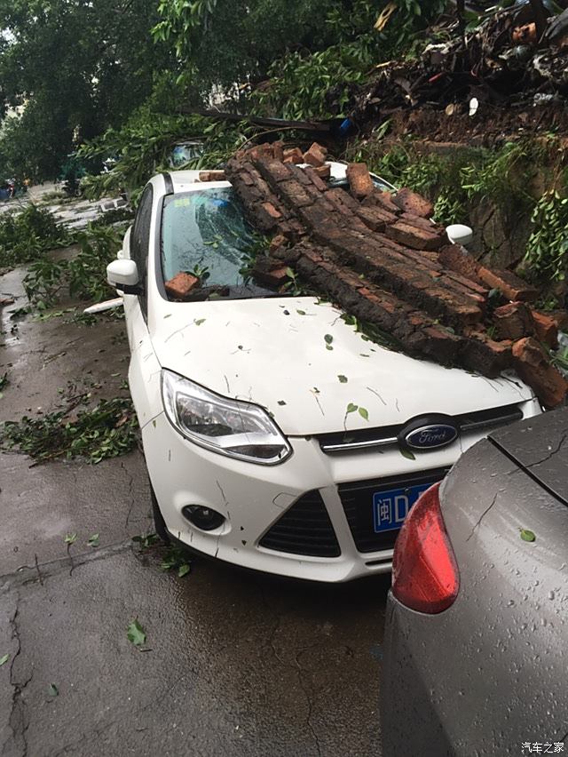 【图】我的小福,厦门台风,保险定损员电话打不