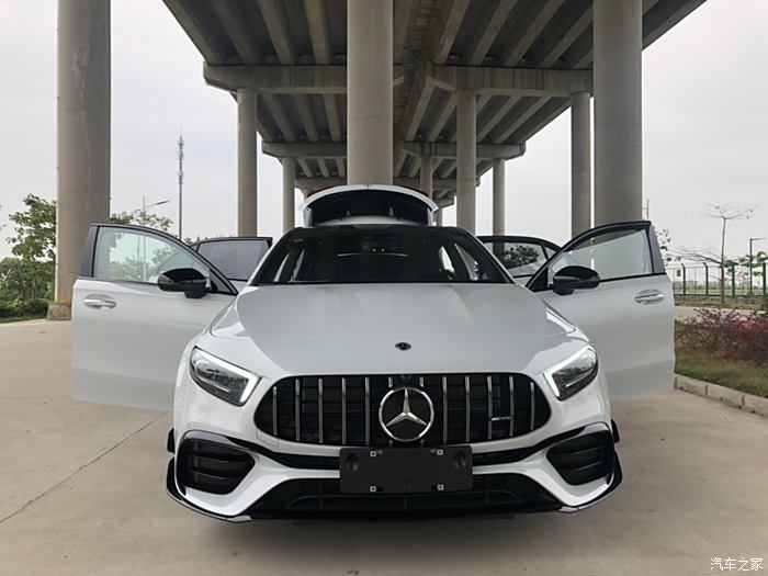 【图】提白色a45s amg,寻广东组织,五邑地区首台_奔驰