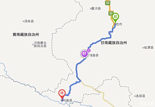 全长:185公里   米拉日巴佛阁(合作市)——尕海湖(碌曲县)——黄河第图片