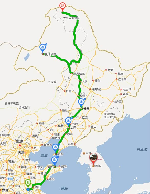 【图】自驾游 山东枣庄-烟台-大连-长春-内蒙古