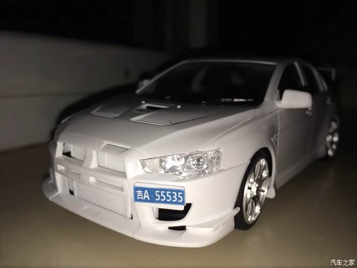 【图】朋友帮忙拼的青岛社车模--三菱EVO10