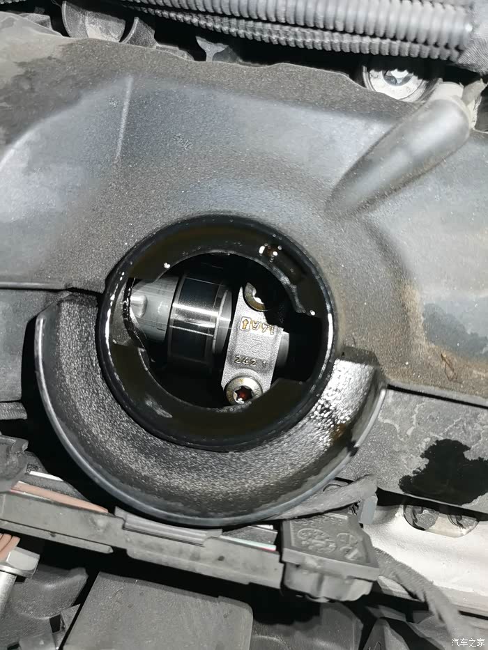 【图】跑了8万公里的机油口怎么样_宝马7系论坛_汽车之家论坛