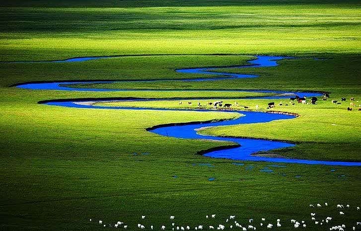 新疆草原风光,美丽广阔的天堂,骏马奔驰