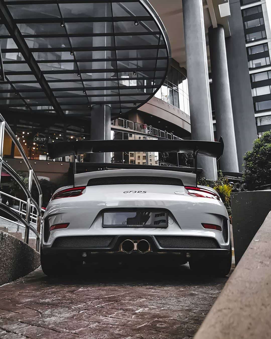 保时捷911gt3rs9912改灰蜡笔色车漆果然很帅