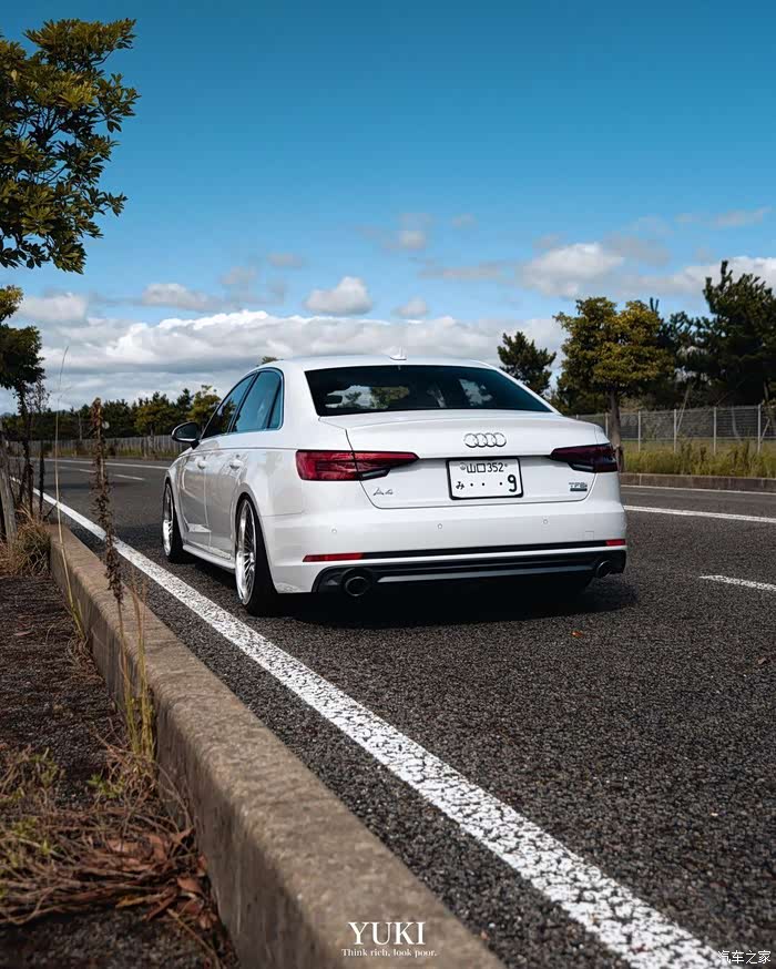 这台奥迪a4(b9)改得很不错嘛,灯厂真帅