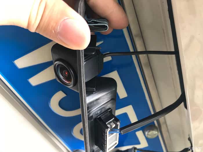 纯手工改造原车高清ahd倒车摄像头