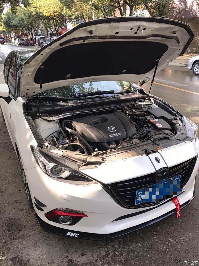 终领智美归,西安两厢旗舰白提车作业&引擎盖液压杆等改装