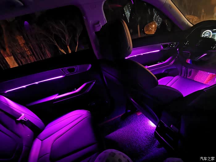 t99改装之奔腾t99s改装新5系led氛围灯超赞