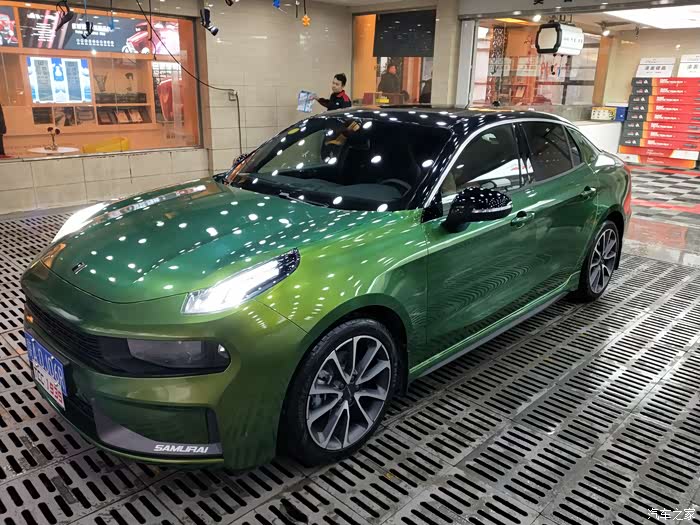 领克03柠檬绿改色作业