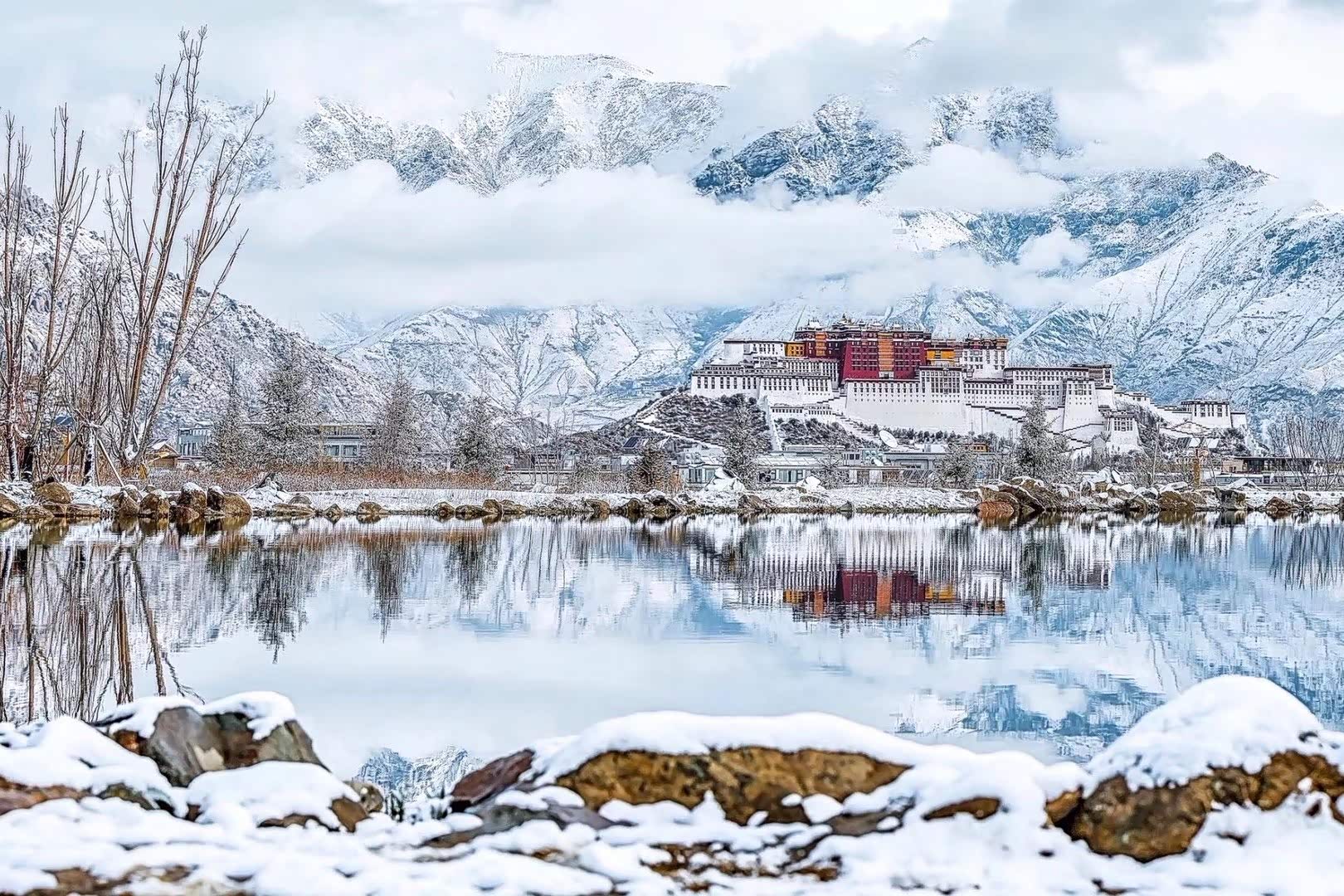 雪后的拉萨,雪后布达拉宫!