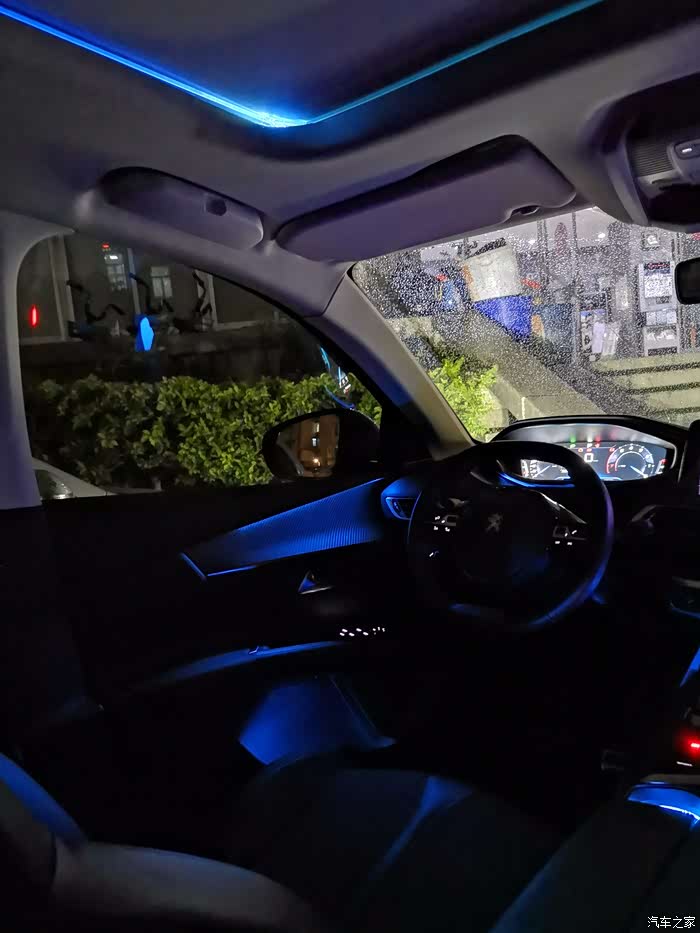 【图】氛围灯改装告一段落,大家请欣赏_标致4008论坛_汽车之家论坛