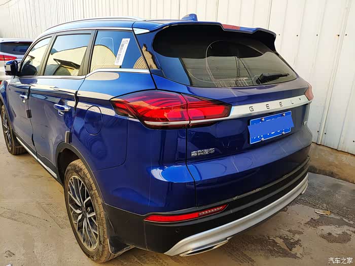 爱车作业大征集迟来的提车作业蓝色博越pro闪耀我的青春