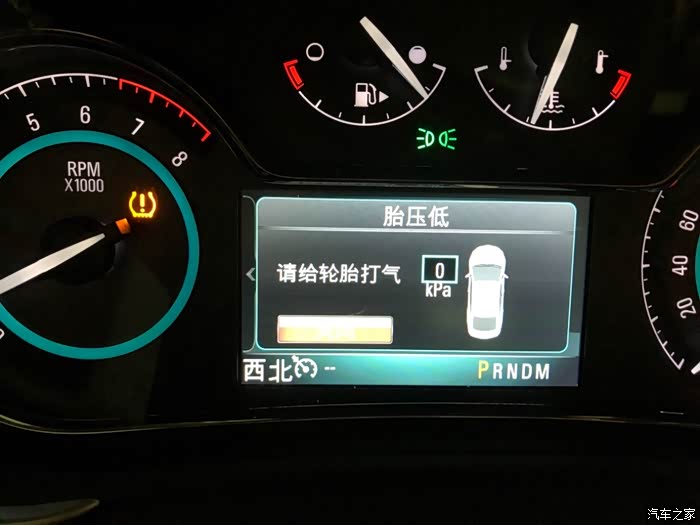 4君越胎压显示0