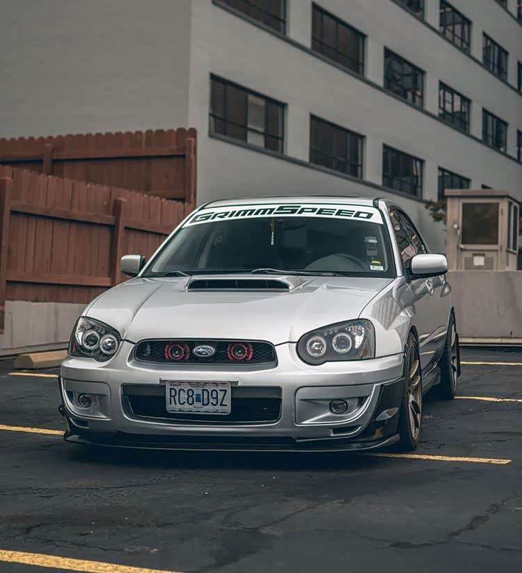 斯巴鲁翼豹wrx sti八代,干净利落!