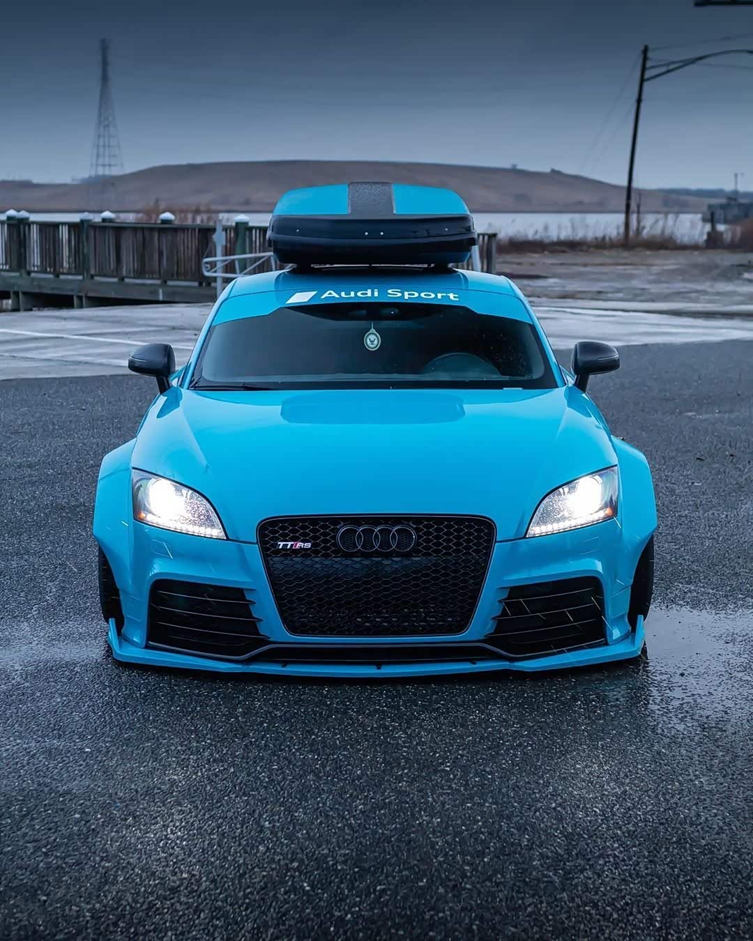 奥迪tt rs (8j)宽体低趴改装